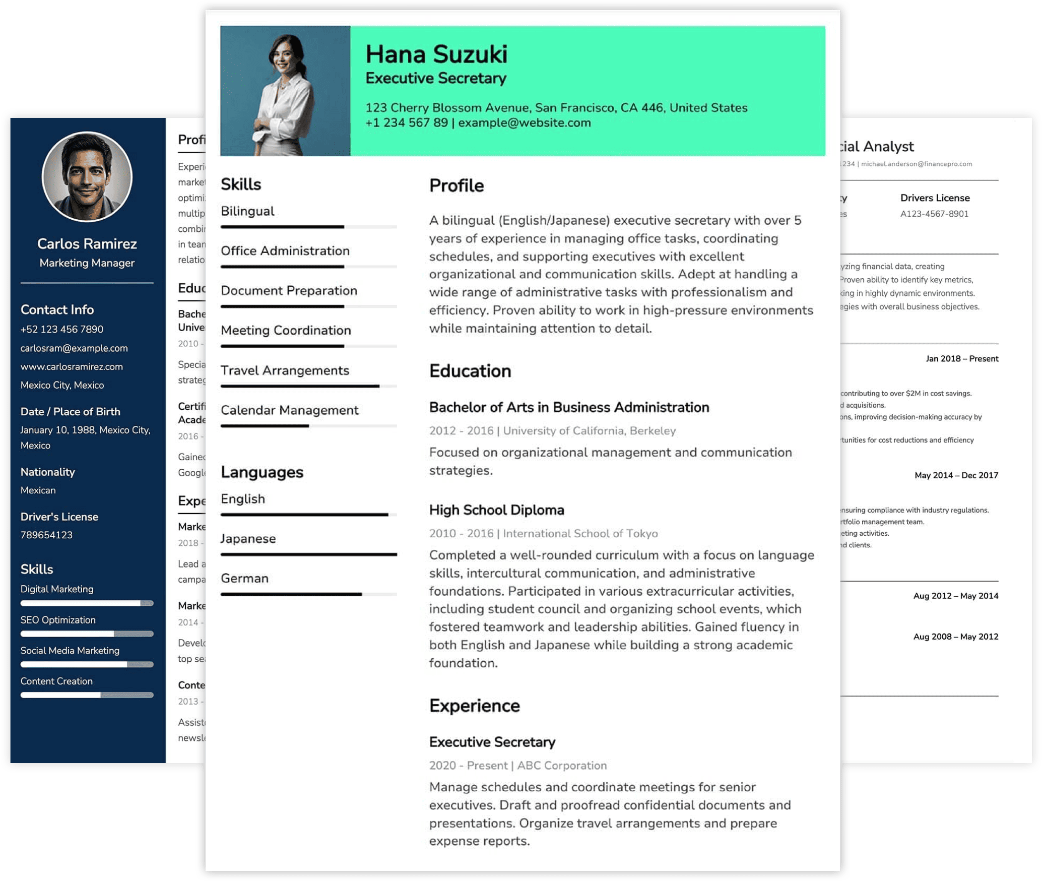 Resume Examples
